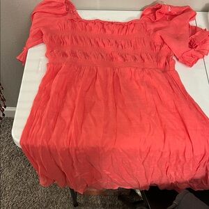 Women's Coral Mini Dress
